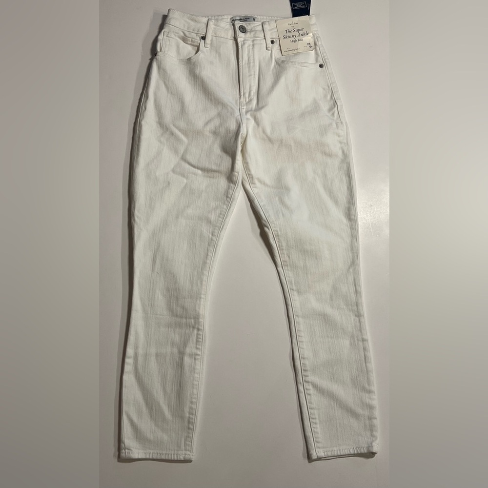 Abercrombie & Fitch The Super Skinny Ankle High Rise Curve Love Jeans Size 25 0S